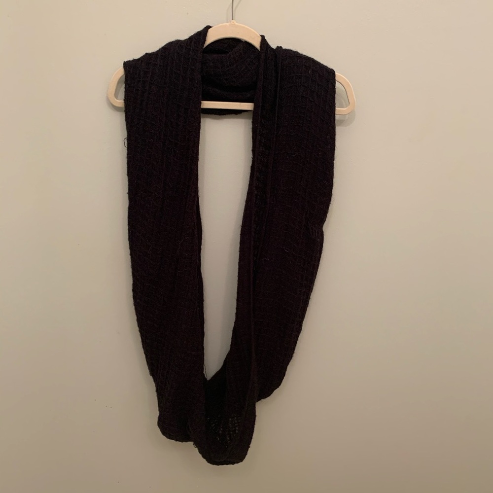 Black Knit Infinity Scarf